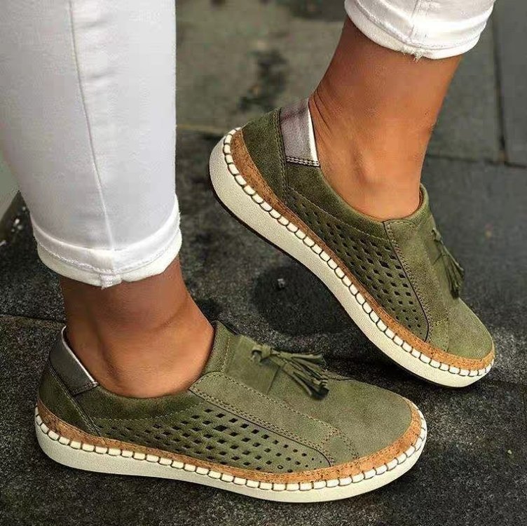 European And American Tassel Fashion Slip-on Women&