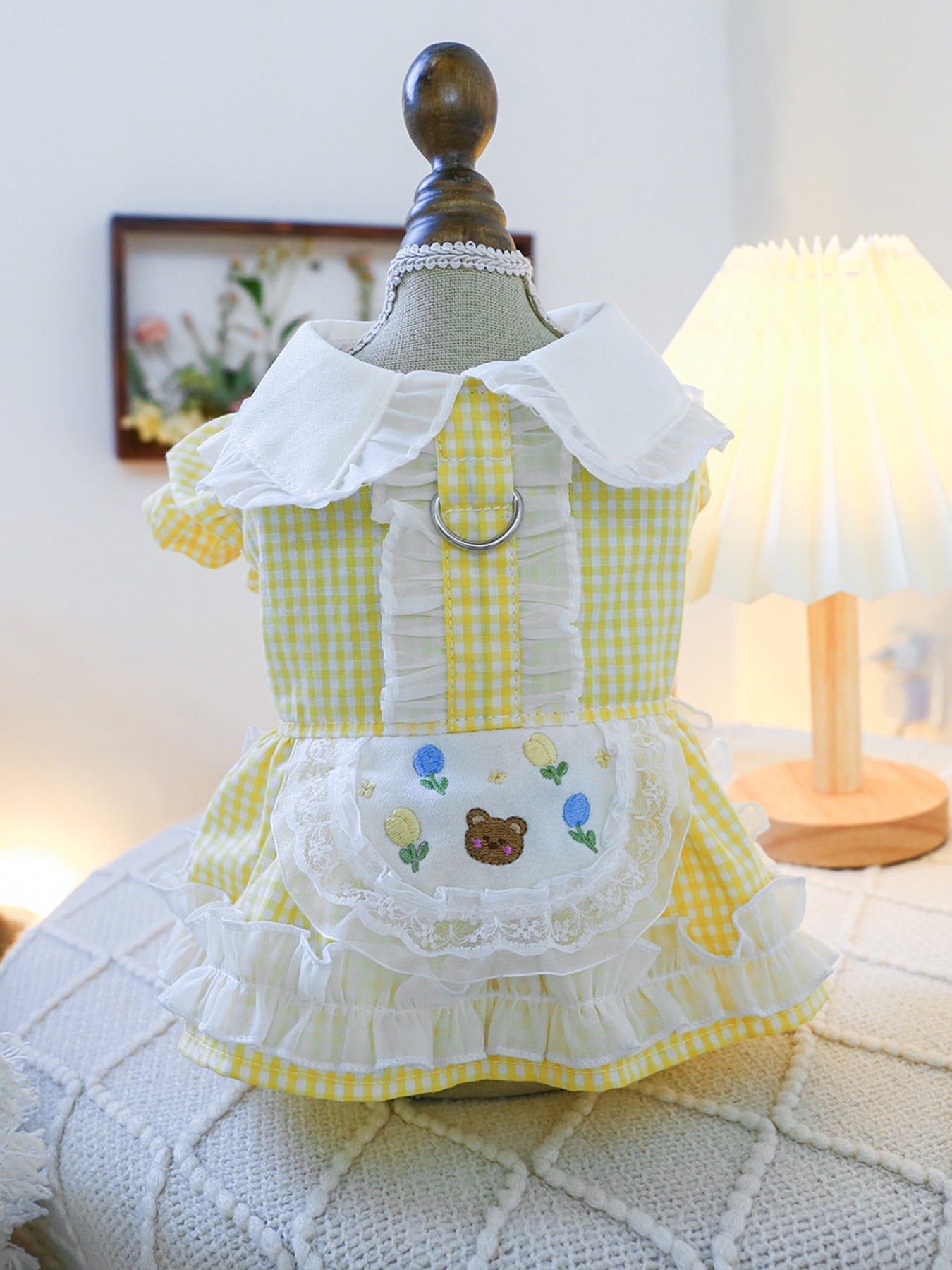 Bow Printed Pet Dress - Loving It Shop