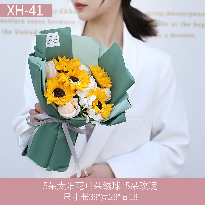 Eternal Rose Soap Flower Gift for Mother&