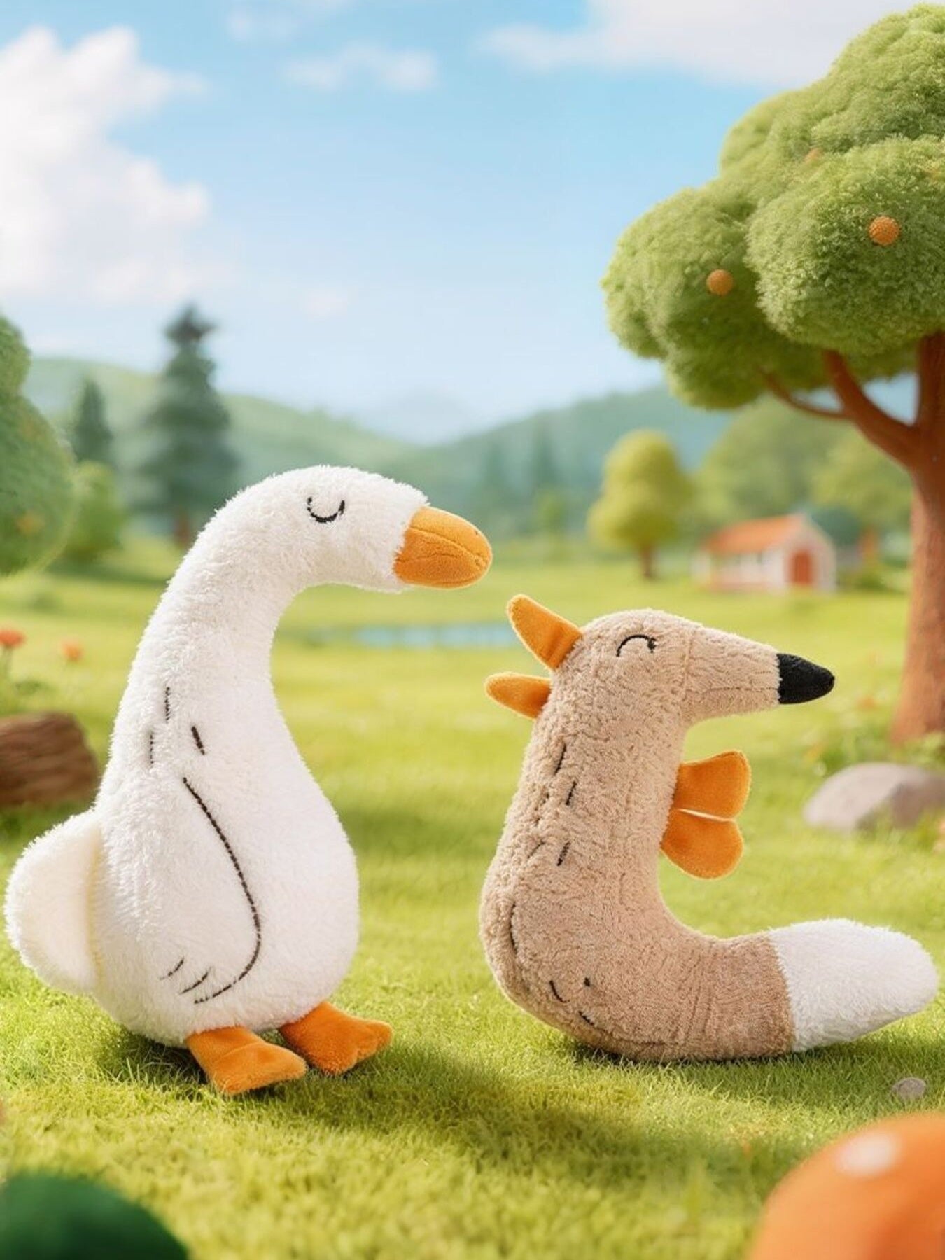 Duck & Fox Design Pet Plush Toys - Loving It Shop