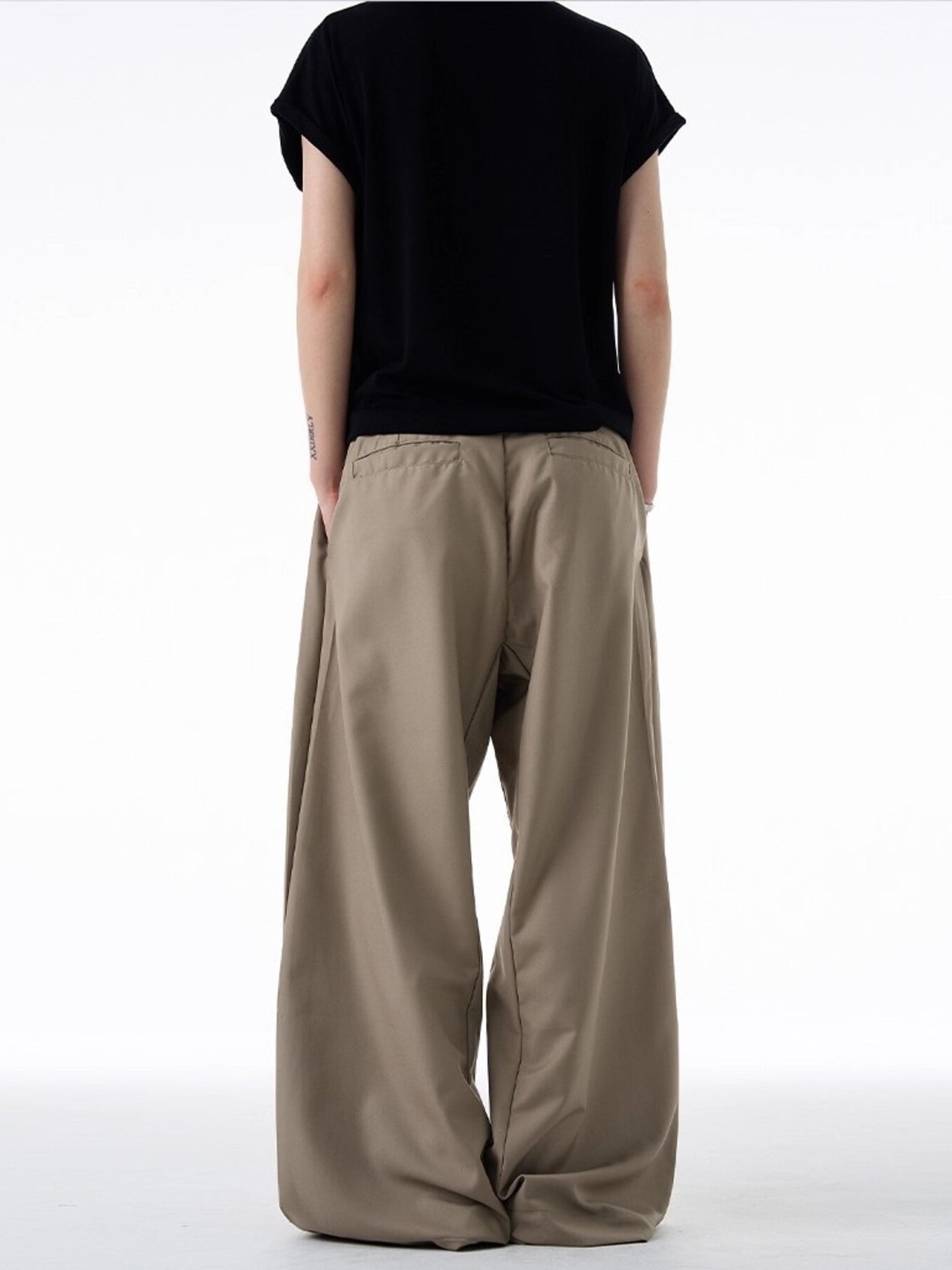 Men's Plus Size Wide Leg Pants