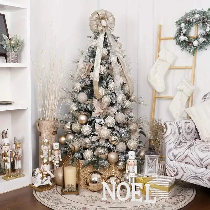 12-Piece Set: Large Sparkling Glittering Sequins Foam Ball Ornaments