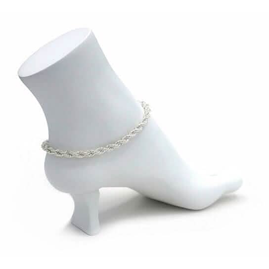 14k Yellow Gold Filled High Polish Finsh Rope Link Anklet 5mm 10&