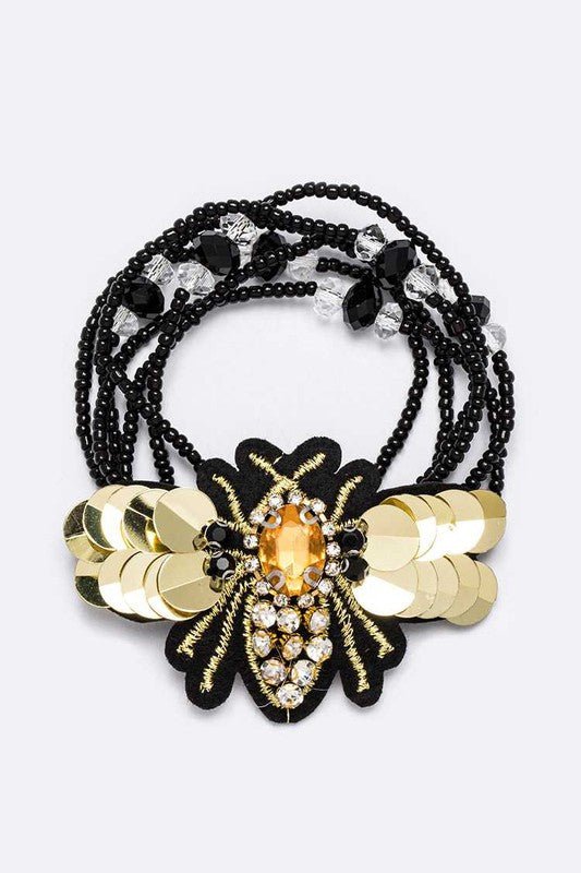 Queen Bee Convertible Scrunchy Bracelet - Loving It Shop
