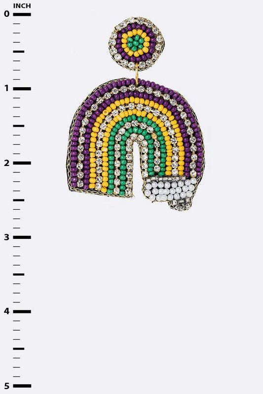 Mardi Gras Earrings - Loving It Shop