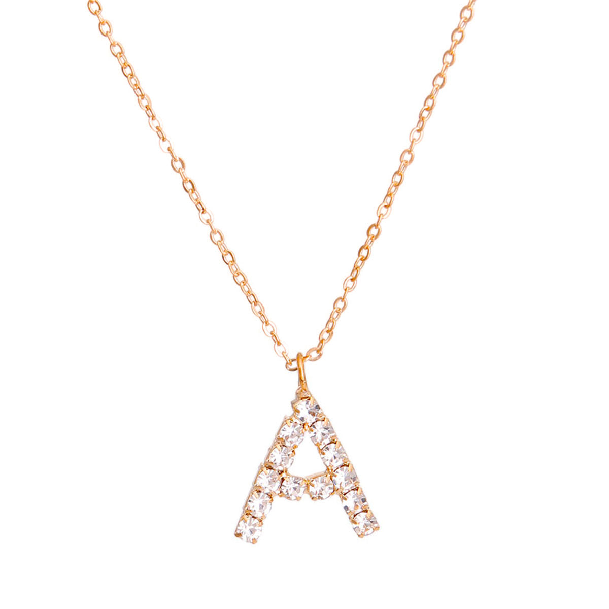 Statement Gold Initial A Necklace Stylish Fashion Jewelry Accessory