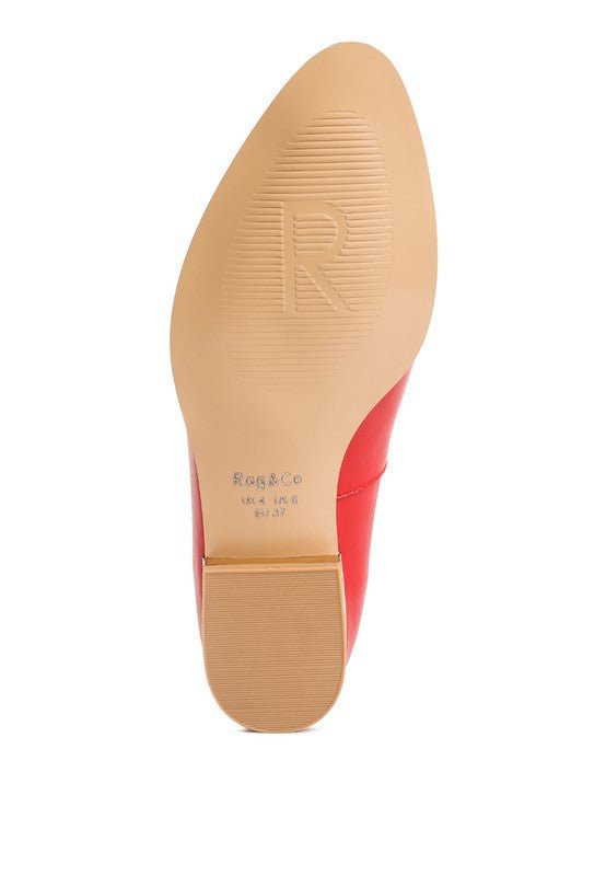 Richelli Metallic Sling Detail Loafers - Loving It Shop