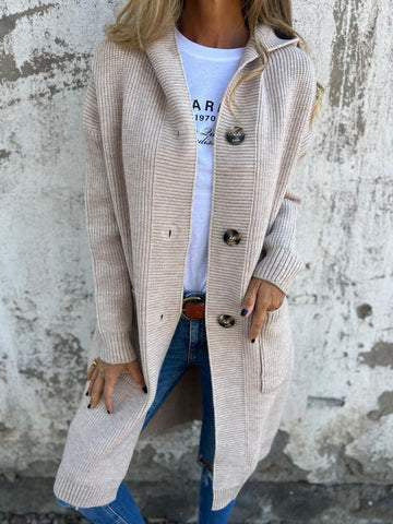 Mid-length Sweater Cardigan Women&
