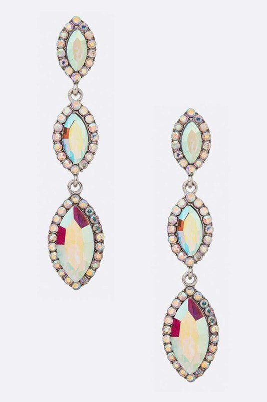 Crystal Drop Statement Earrings - Loving It Shop