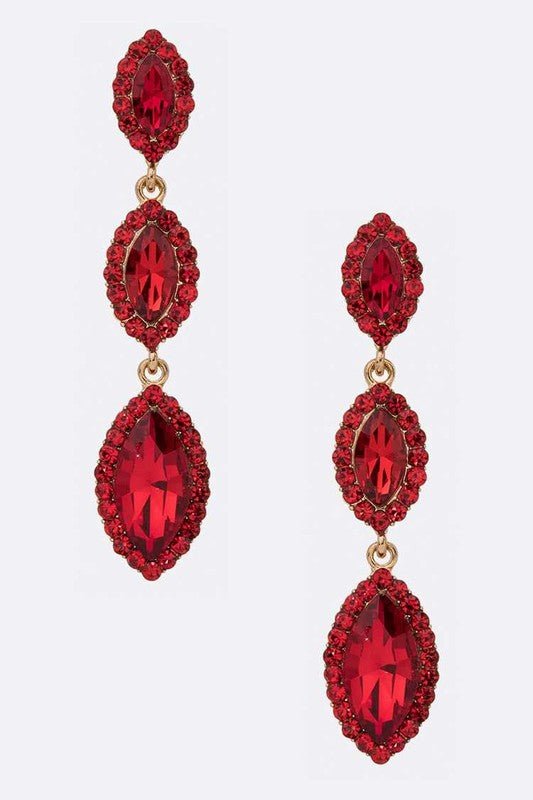 Crystal Drop Statement Earrings - Loving It Shop