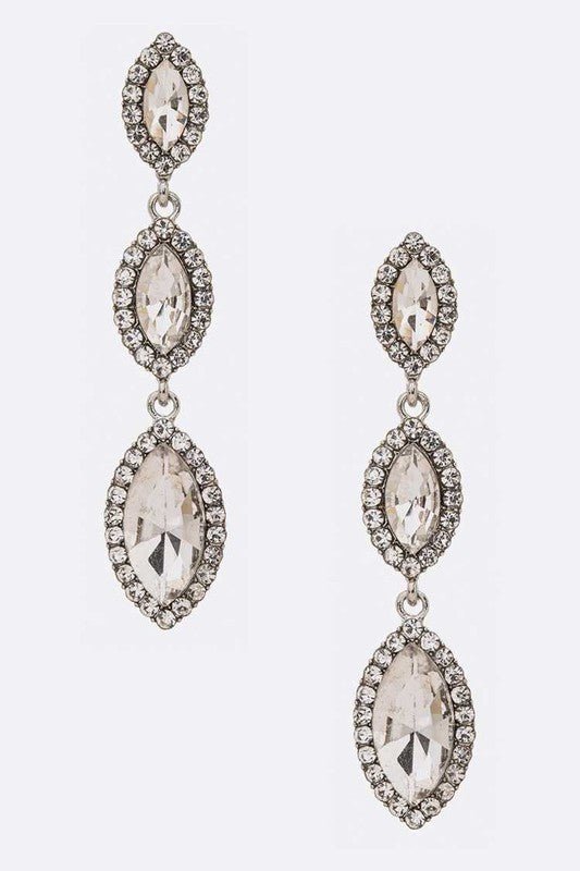 Crystal Drop Statement Earrings - Loving It Shop