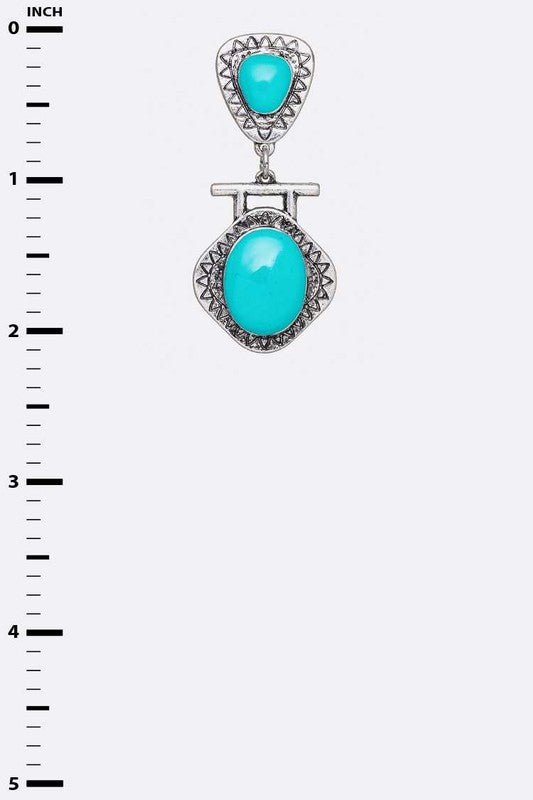 Western Boho Turquoise Earrings - Loving It Shop