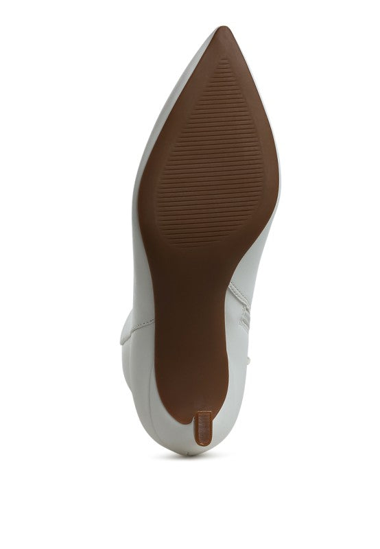 Migelo Faux Leather Ankle Boots