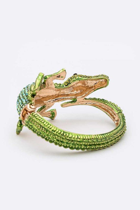 Crocodile Crystal Statment Bangle - Loving It Shop