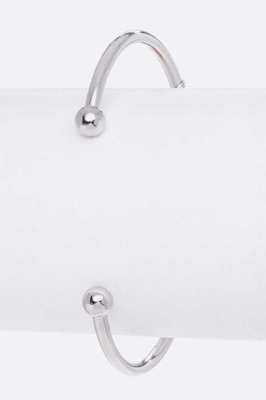 Rock Crystal Wired Adjustable Bracelet - Loving It Shop