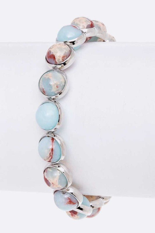 Genuine Stone Beads Stretch Bracelet - Loving It Shop