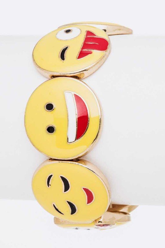 Emoji Stretch Bracelet - Loving It Shop