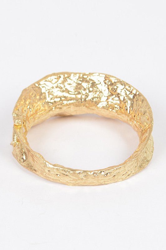 Texture Designed Statement Bangle - Loving It Shop
