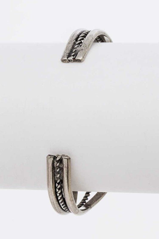 Oval Stone Bangle - Loving It Shop