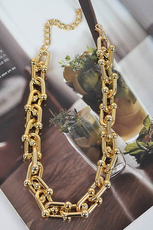Paperclip CCB Chain Iconic Necklace
