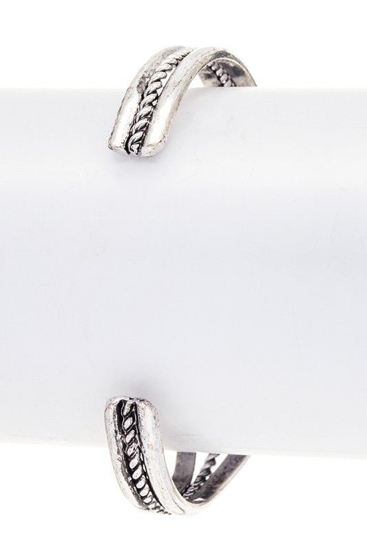 Western Pear Shape Stone Open Cuff - Loving It Shop