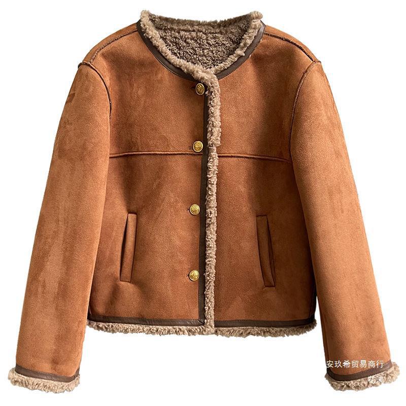 Idle Style Lamb Plush Coat Women&