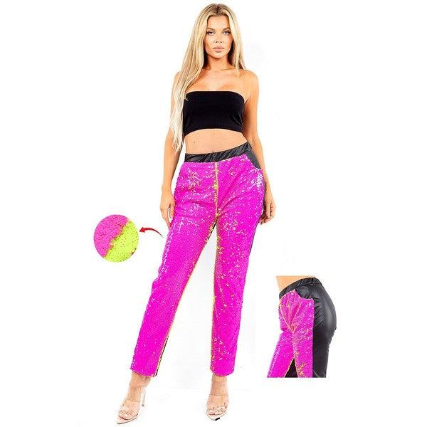 Sparkling Eye Catching Sequence Leggings Plus
