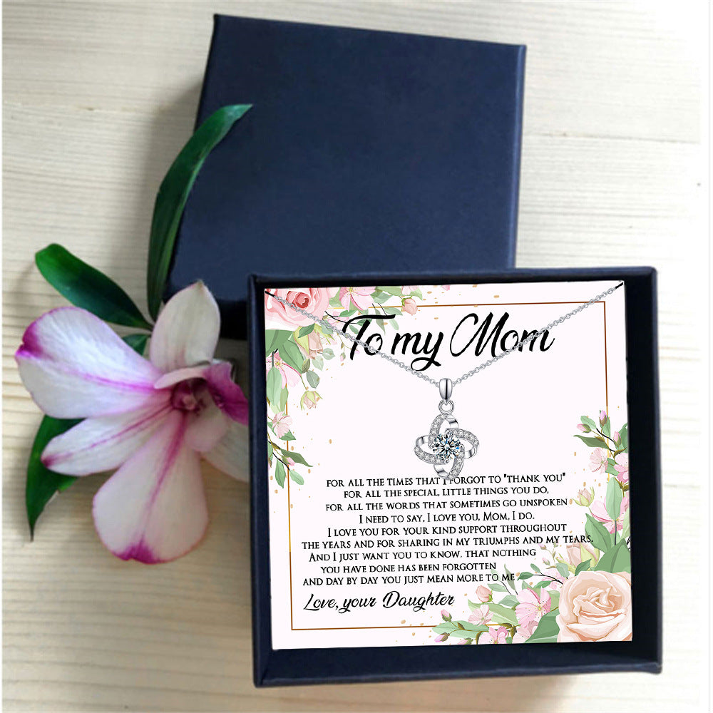 Four-Leaf Clover Lucky Necklace Mother&