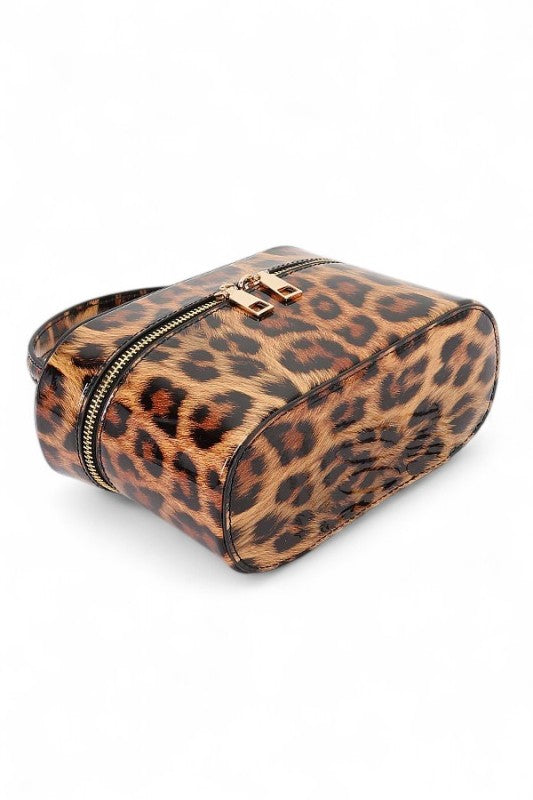 Convertible Top Handle Patent Finish Fashion Handbag Stylish Vanity Bag