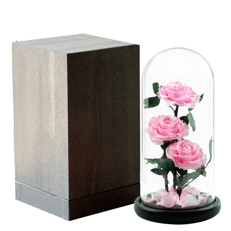 Double Preserved Flower Rose Valentine&