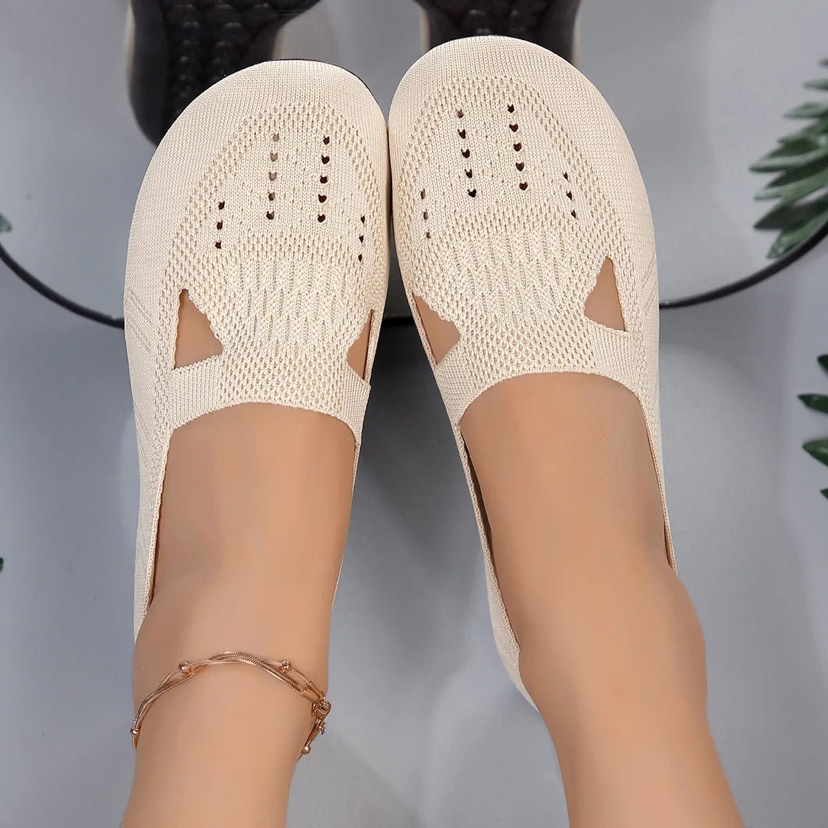 Cutout Mesh Slip Ons - Loving It Shop