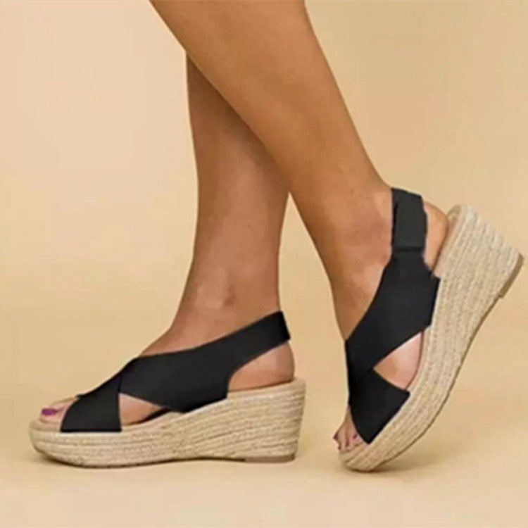 European And American Large Size Wedge Heel Women&