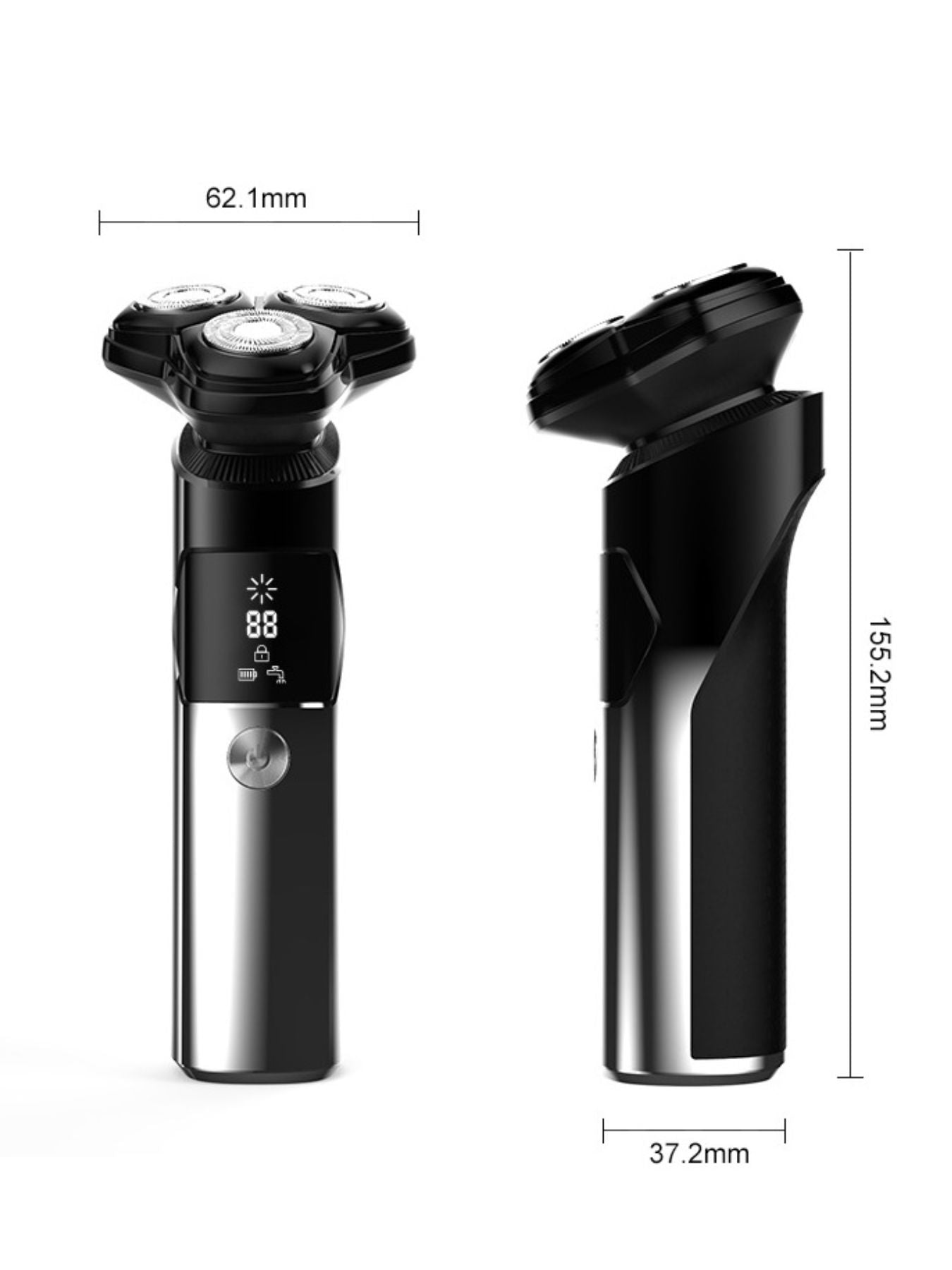Rechargeable Electric Rotary Shaver with LED Display - Loving It Shop