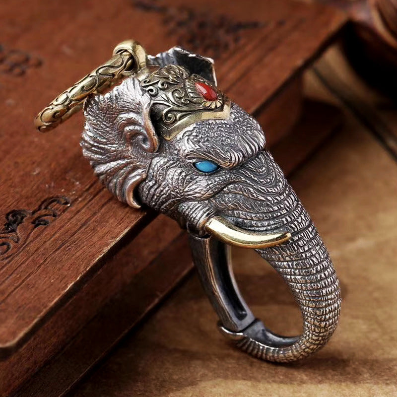 Elephant Keychain Men&