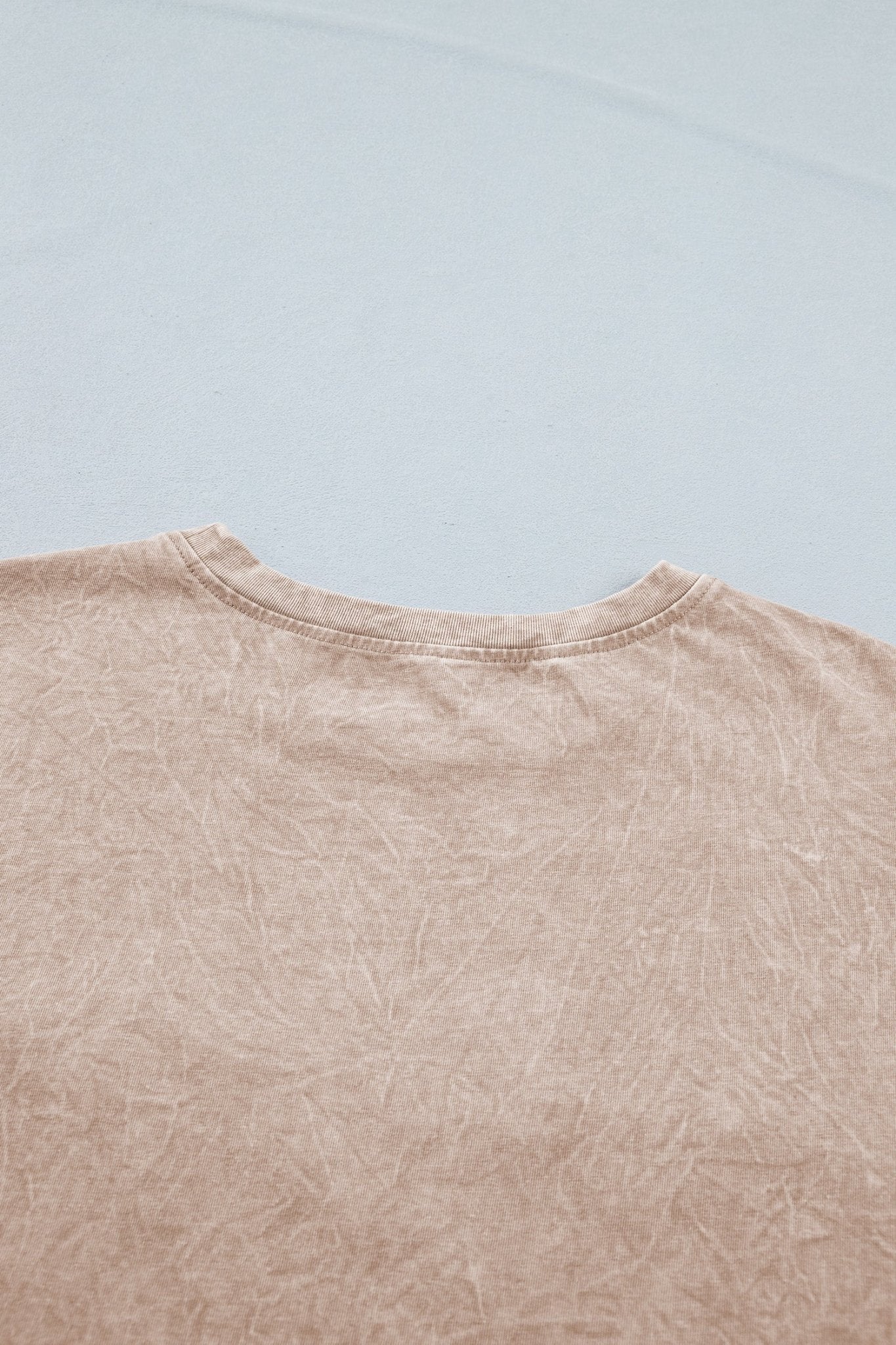 Casual saved by grace Mineral Washed Cotton T Shirt - Loving It Shop