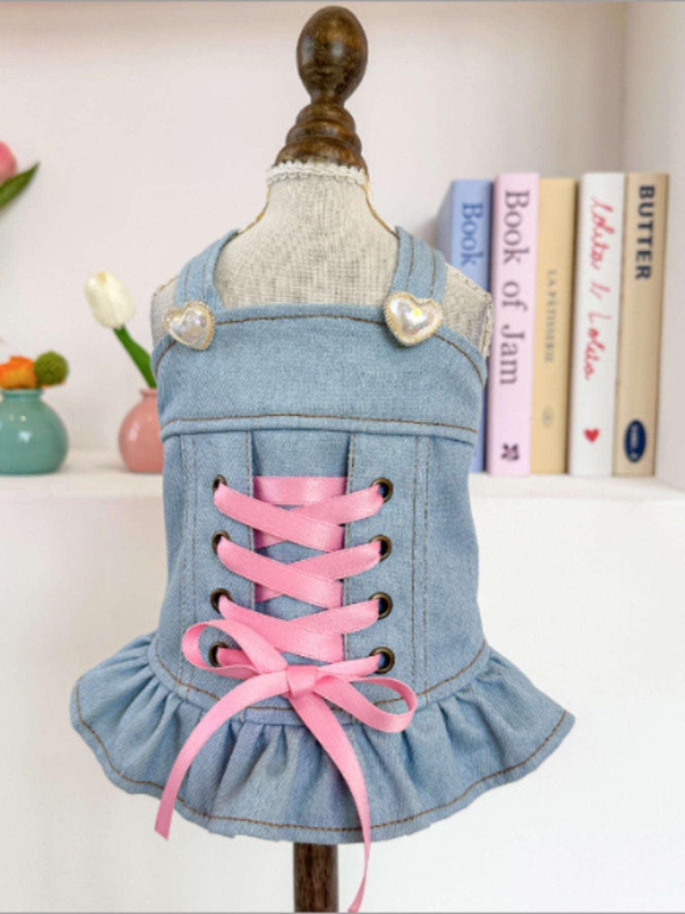 Embroidered Denim Pet Jacket - Loving It Shop