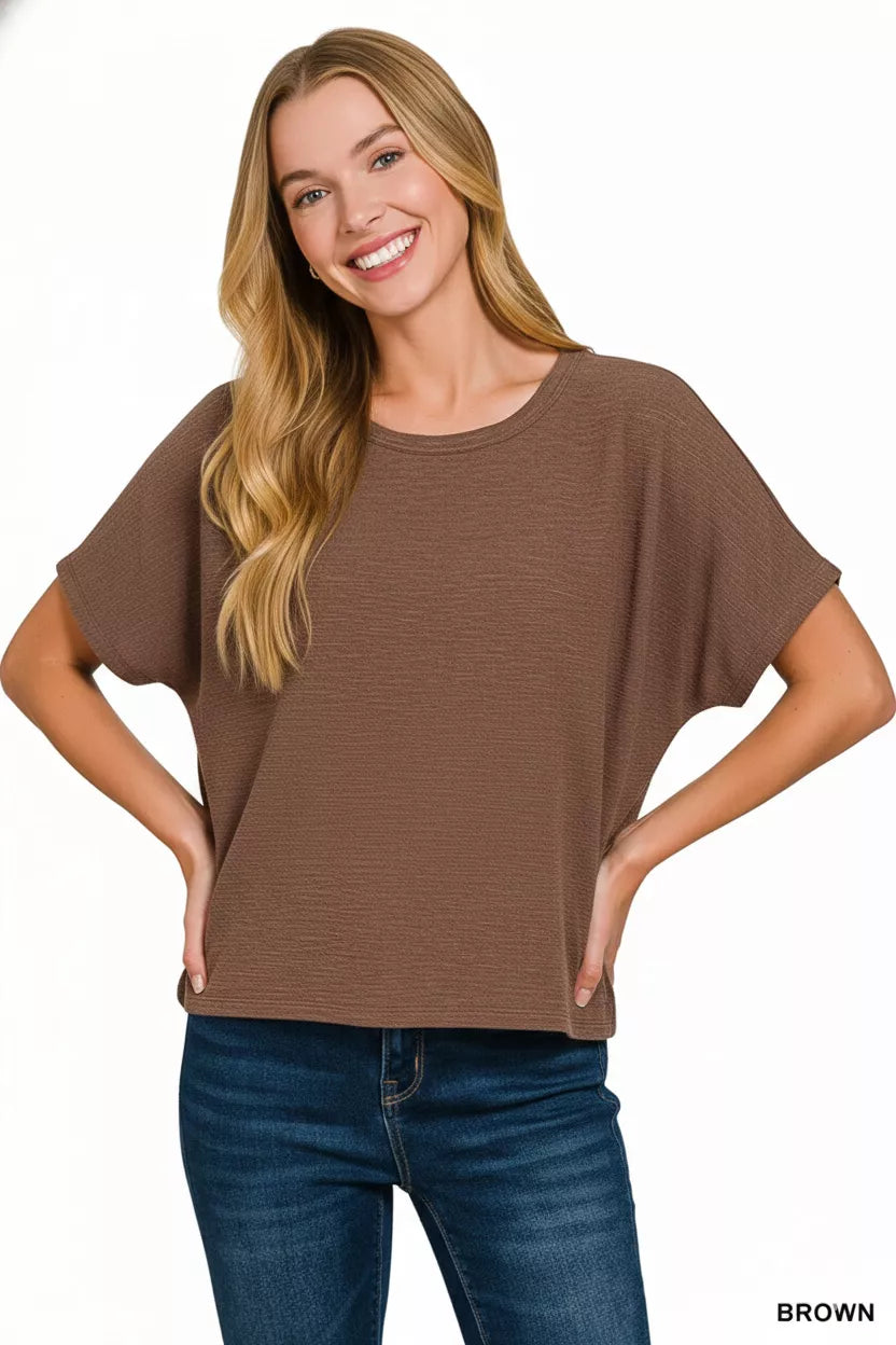 Cotton Slub Oversized Tee
