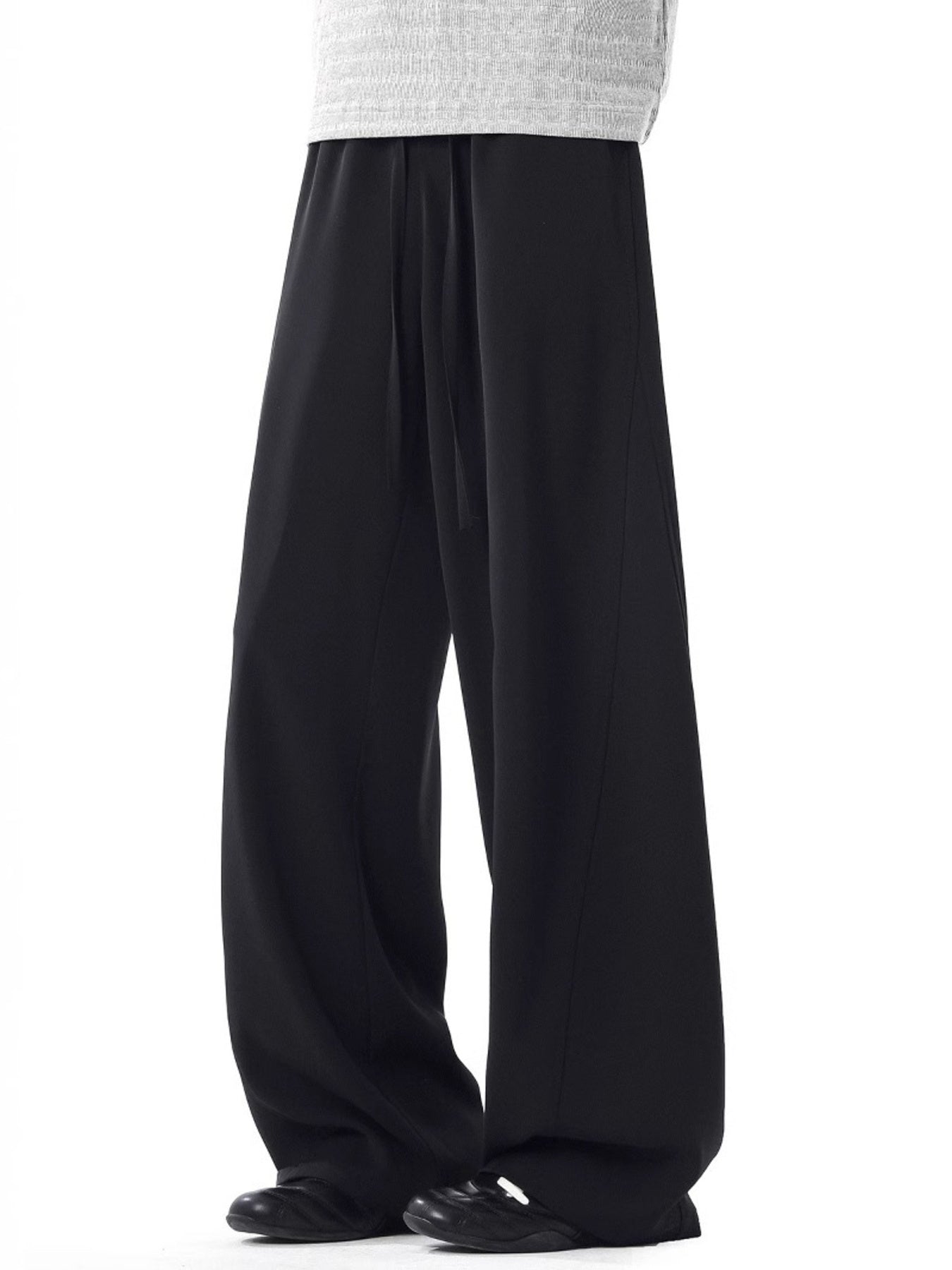 Men's Wide Leg Drawstring Casual Pants
