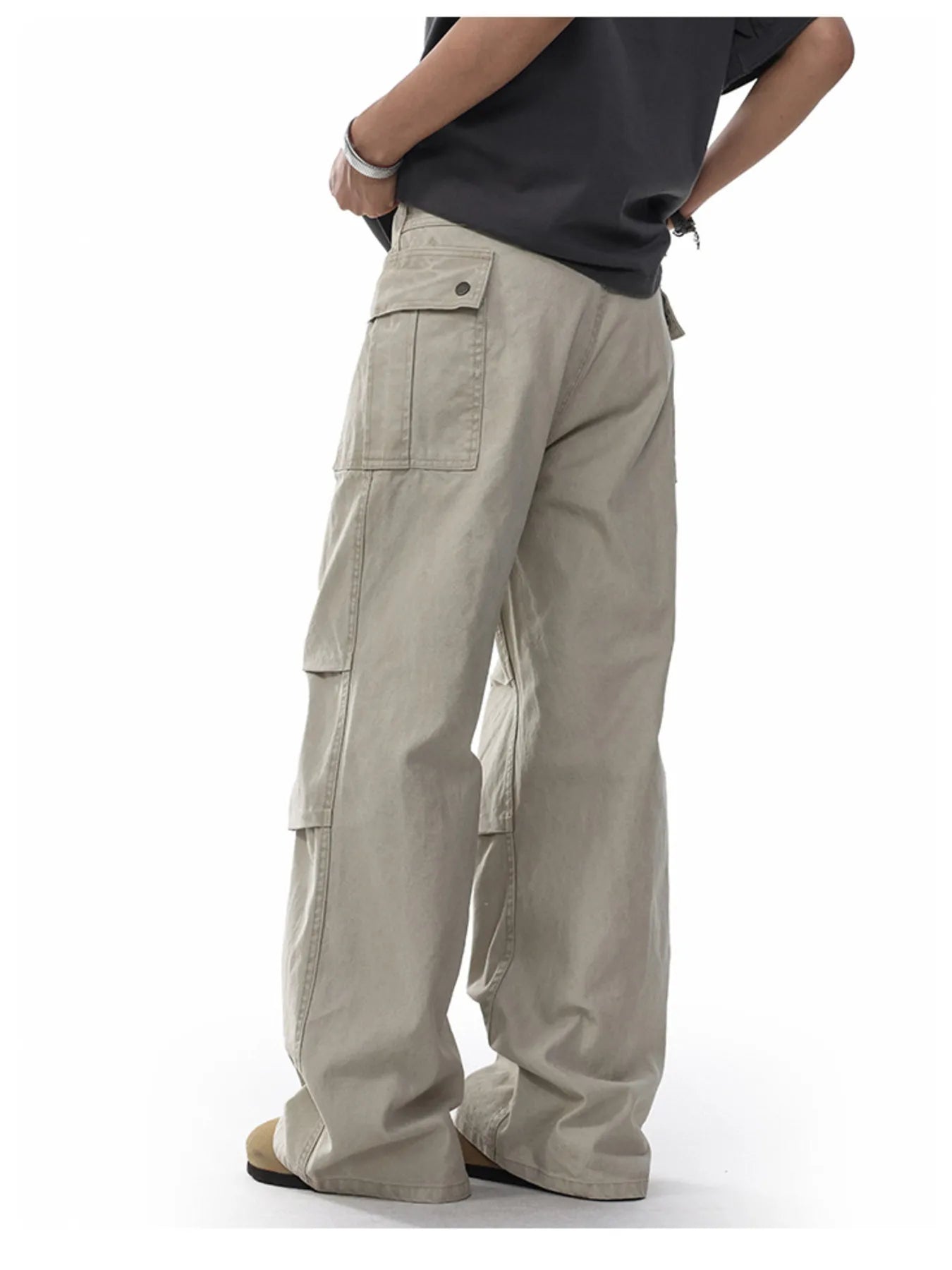 Men's Cargo Wide Leg Pants