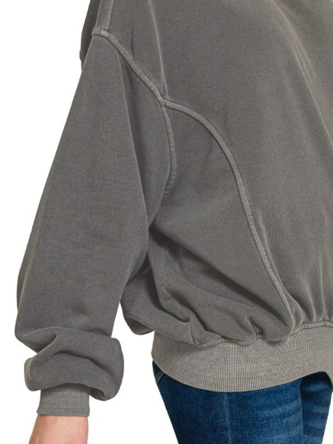 Soft Fleece Pigment Dye Pullover