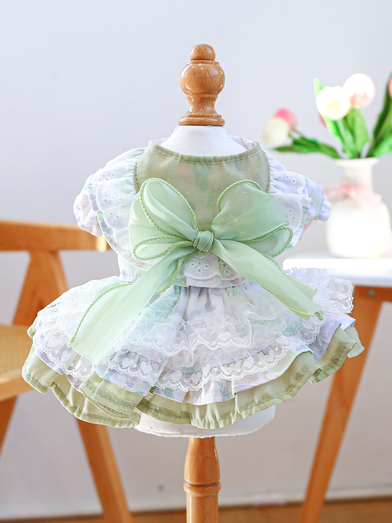 Bow Printed Pet Dress - Loving It Shop