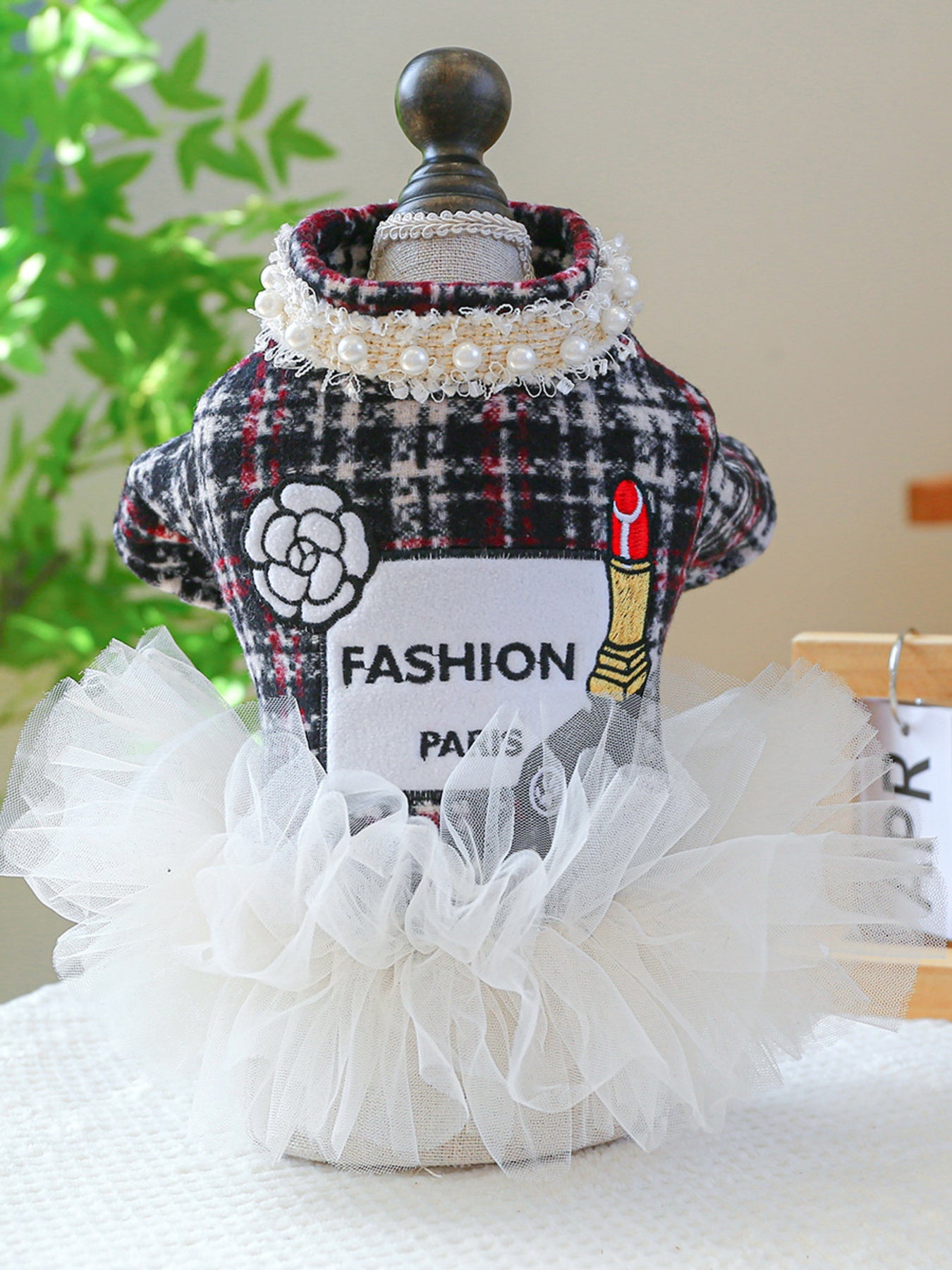 Pearl Collar Pet Dress - Loving It Shop