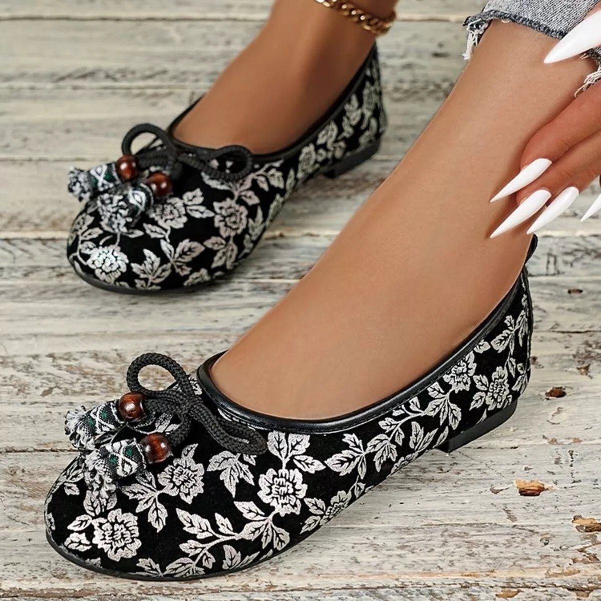 Bow Round Toe Slip - Ons - Loving It Shop