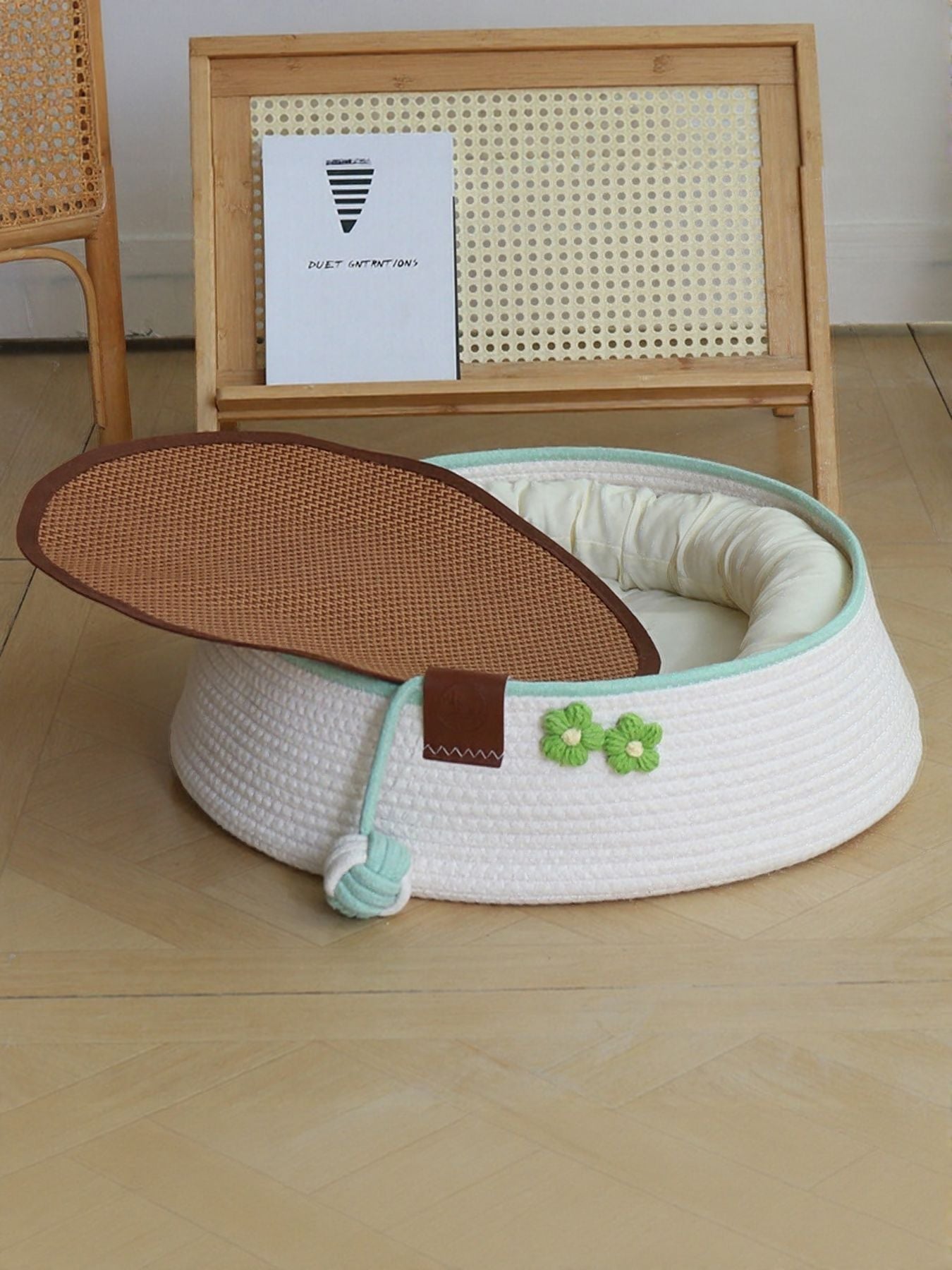 Woven Pet Nest with Toy Ball - Loving It Shop