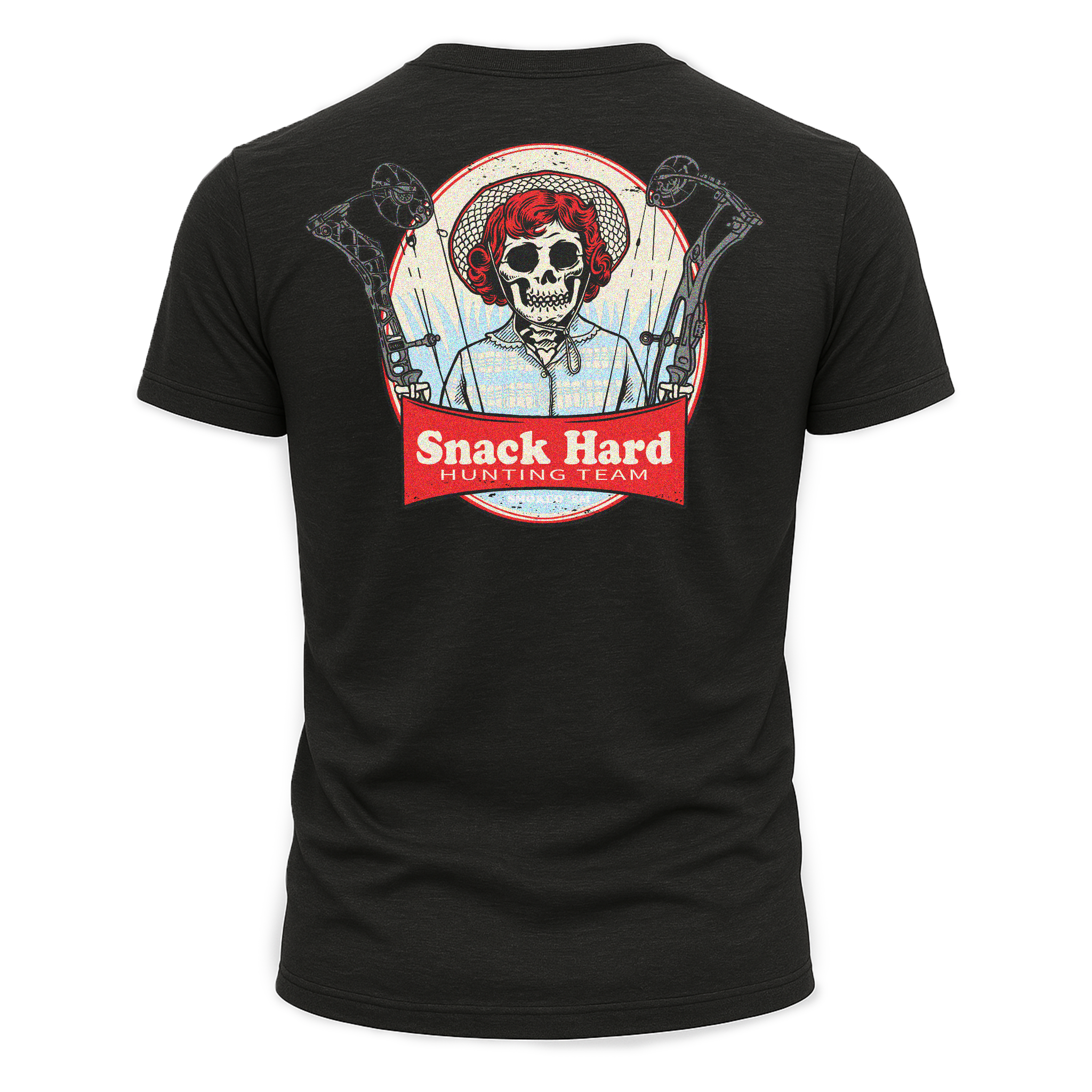 Snack Hard Hunting Team Tee hunting graphic t-shirt with outdoor lifestyle design