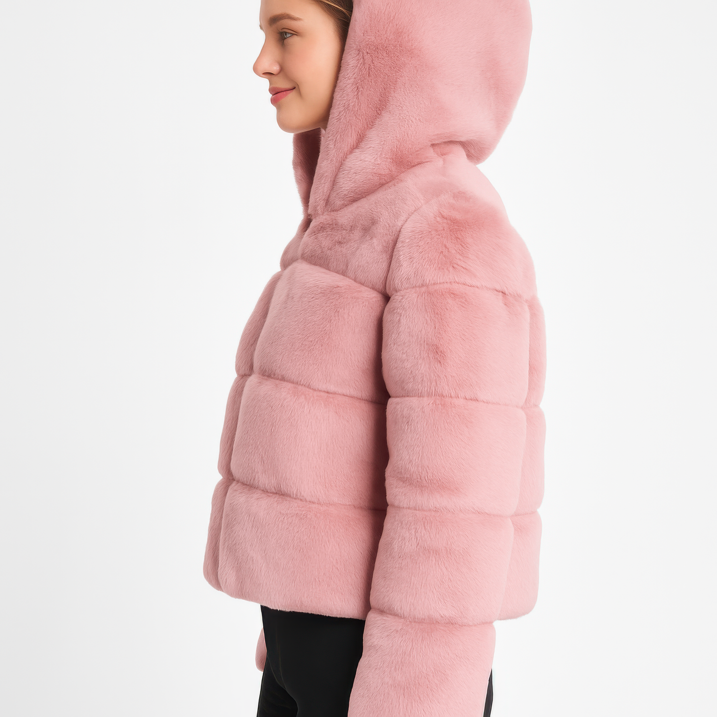 Faux Fur Hooded Jacket