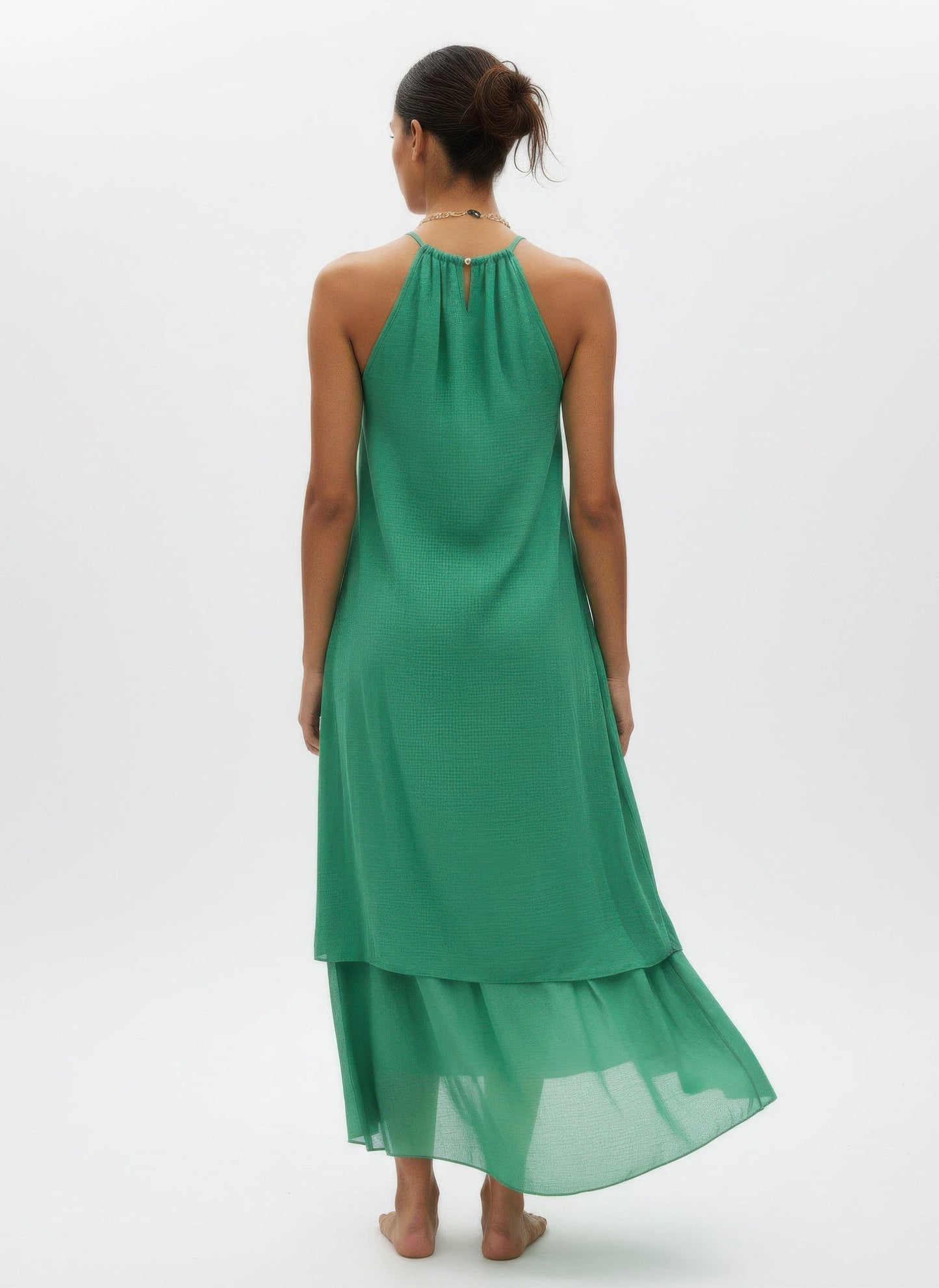 Mlle Gabrielle Solid Sleeveless Dress