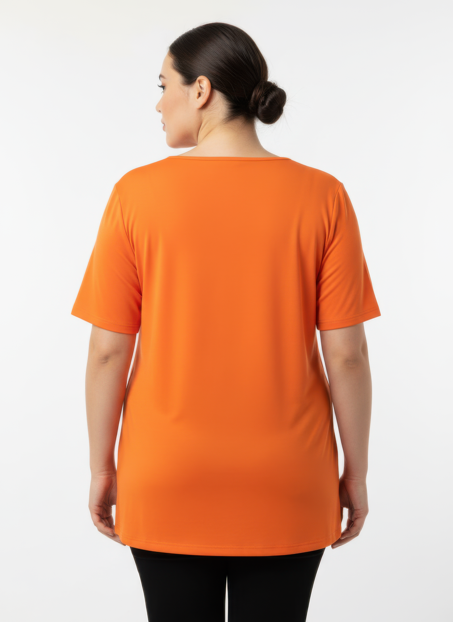 Lace Trim V-neck Short Sleeve Knit Top