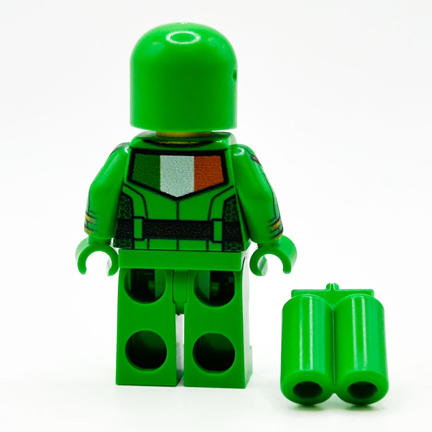 Green Shamrock Irish Classic Spaceman Minifig - Loving It Shop