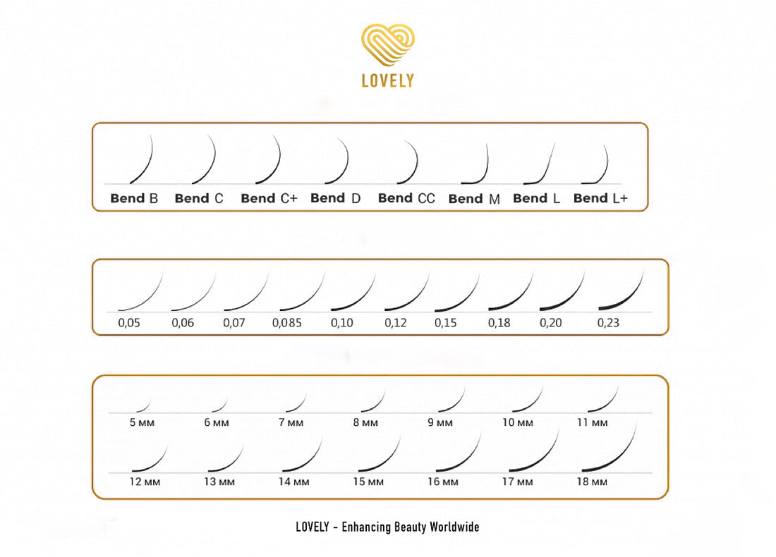 Brown Lash Extensions 20 Lines – C & D Curl | Lovely US